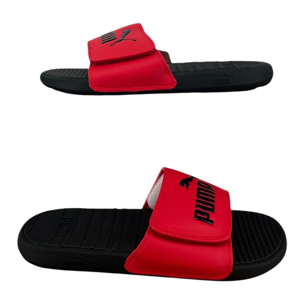 PUMA Men's Cool Cat Hook and Loop Slide Sandal, Red & Black Size 8 - Picture 5 of 6